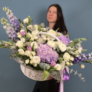 Авторская корзина Цветочный рай